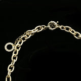 Luxury Crystal Necklace Gold/Brown NWOT
