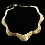 Luxury Crystal Necklace Gold NWOT