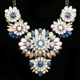Luxury Crystal Necklace Gunmetal/Pink NWOT