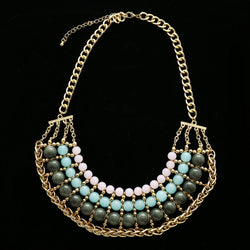 Luxury Necklace Gold/Green NWOT