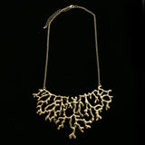 Luxury Coral Necklace Gold NWOT
