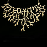 Luxury Coral Necklace Gold NWOT