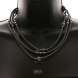 Luxury Crystal Necklace Silver/Dark-Silver NWOT