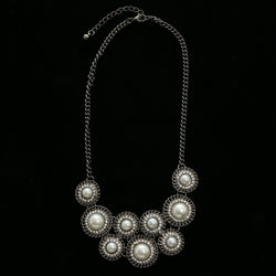Luxury Crystal Necklace Gunmetal/Gray NWOT