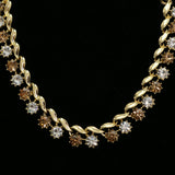 Luxury Crystal Necklace Gold NWOT