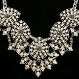 Luxury Crystal Necklace Silver NWOT