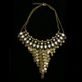 Luxury Crystal Antiqued Necklace Gold NWOT