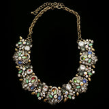 Luxury Crystal Necklace Gold NWOT