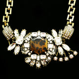 Luxury Necklace Gold/Brown NWOT
