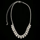 Luxury Crystal Necklace Silver NWOT