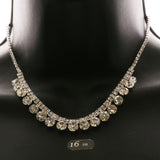 Luxury Crystal Necklace Silver NWOT