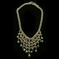 Luxury Necklace Gold/Green NWOT