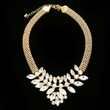 Luxury Crystal Necklace Gold NWOT