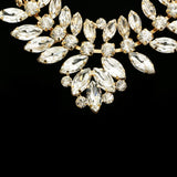 Luxury Crystal Necklace Gold NWOT
