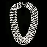 Luxury Crystal Necklace Gunmetal NWOT