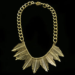 Luxury Antiqued Necklace Gold NWOT