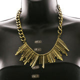 Luxury Antiqued Necklace Gold NWOT