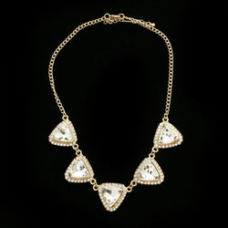 Luxury Crystal Necklace Gold NWOT