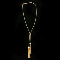 Luxury Crystal Y-Necklace Gold NWOT