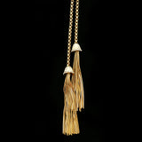 Luxury Crystal Y-Necklace Gold NWOT