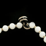 Luxury Crystal Necklace Silver/White NWOT