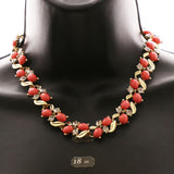 Luxury Crystal Necklace Gold/Pink NWOT
