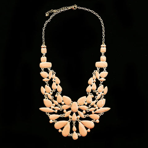 Luxury Necklace Gold/Pink NWOT
