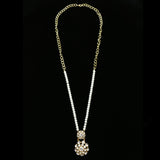 Luxury Crystal Pearl Necklace Gold & White NWOT