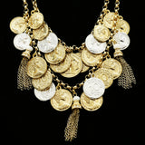 Luxury Sudo Coins Necklace Gold NWOT