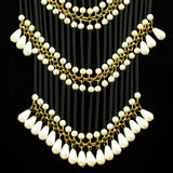Luxury Pearl Necklace Gold/Black NWOT