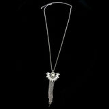 Luxury Crystal Necklace Silver/Gray NWOT