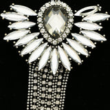 Luxury Crystal Necklace Silver/Gray NWOT