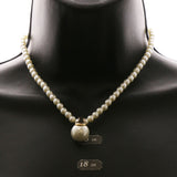 Luxury Pearl Crystal Choker-Necklace Gold & White NWOT
