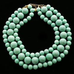 Luxury Semi-Precious Stone Necklace Gold/Blue NWOT