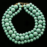 Luxury Semi-Precious Stone Necklace Gold/Blue NWOT
