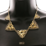 Luxury Faceted Necklace Gold NWOT