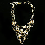 Luxury Hammered Finish Necklace Gold NWOT