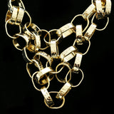 Luxury Hammered Finish Necklace Gold NWOT