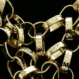 Luxury Hammered Finish Necklace Gold NWOT