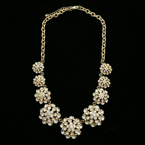 Luxury Crystal Necklace Gold NWOT