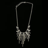 Luxury Crystal Necklace Silver NWOT