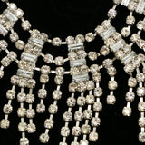 Luxury Crystal Necklace Silver NWOT