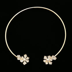 Luxury Crystal Choker-Necklace Gold NWOT