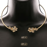 Luxury Crystal Choker-Necklace Gold NWOT