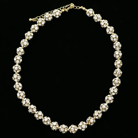 Luxury Crystal Necklace Gold NWOT
