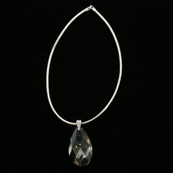 Luxury Crystal Choker-Necklace Silver/Gray NWOT