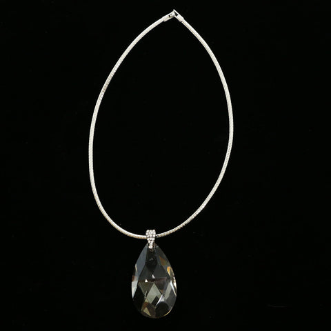 Luxury Crystal Choker-Necklace Silver/Gray NWOT