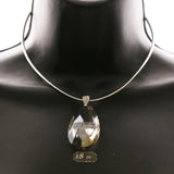 Luxury Crystal Choker-Necklace Silver/Gray NWOT
