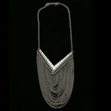 Luxury Crystal Necklace Gunmetal NWOT