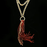 Luxury Necklace Gold/Red NWOT